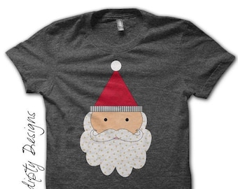 Digital File, Iron on Christmas Shirt, Santa Iron on Transfer, Toddler Christmas Outfit, Santa Claus Shirt, Youth Santa Shirt, Christmas Tee