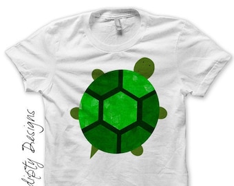 Digital File, Turtle Iron on Shirt, Animal Iron on Transfer, Kids Boys Clothing, Baby Turtle Shirt, Hippie Kid Clothes, Boy Birthday Tshirt