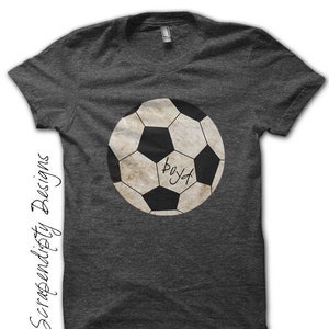 Digital File, Soccer Iron on Transfer, Iron on Sports Shirt, Kids Custom Soccer Shirt, Soccer Mom Tshirt, Sports Birthday Decoration Print image 1