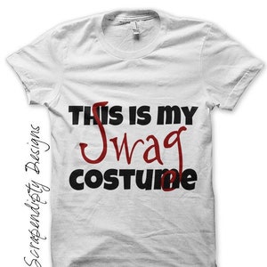 Digital File, Iron on Funny Costume Shirt PDF, Iron on Transfer, This is My Swag Costume Tshirt, Mens Halloween Costume, Kids Funny Shirt