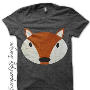 Digital File, Fox Iron on Shirt, Animal Iron on Transfer, Red Fox Shirt, Red Fox Print, Child Decor Fox Print, Fox Baby Clothes,