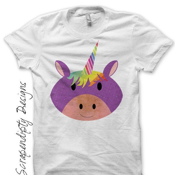 Digital File, Fantasy Iron on Transfer, Iron on Unicorn Shirt, Girls Unicorn Tshirt, Toddler Fantasy Birthday Clothes, Purple Baby One Piece