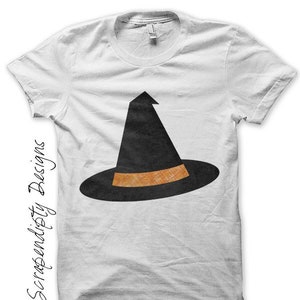 Digital File, Iron on Witch Shirt, Halloween Iron on Transfer, Kids Boys Halloween Shirt, Witchs Hat Tshirt, Kids Girls Clothing, Clothes image 1
