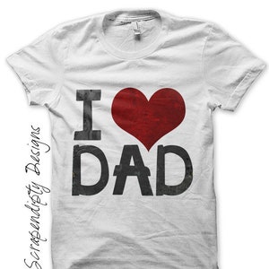 Dad Iron on Shirt, Father Iron on Transfer, Love Dad, DIY Fathers Day Shirt, Kids Boys Clothing Tops, Father Son Tshirt