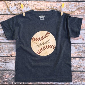 Digital File, Iron on Baseball Shirt, Sports Iron on Transfer, Customized Baseball Tshirt, Toddler Boys Sports Outfit, Baseball Mom Shirt image 2