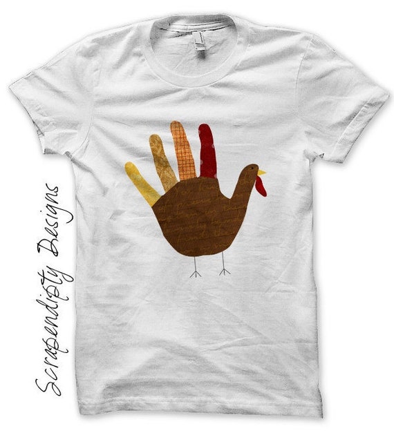 Digital File, Turkey Shirt, Thanksgiving Iron on Transfer Tee, Toddler Boys Turkey Shirt, Hand Turkey Tshirt, Thanksgiving Kids Clothing