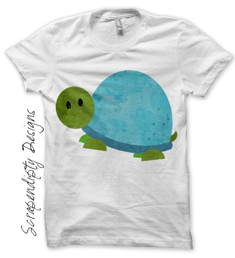 Blue Turtle Tshirt Boys Turtle Birthday Party Iron on Turtle Shirt Toddler Iron on Transfer Baby Shower Gift