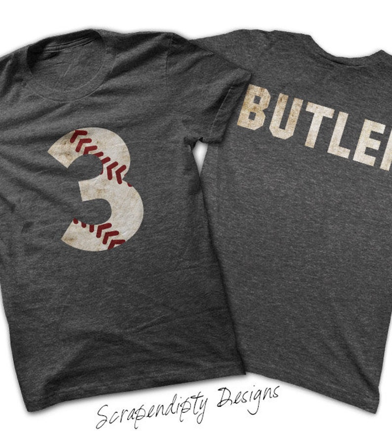 Baseball Number Iron on Transfer Iron on Custom Baseball Etsy