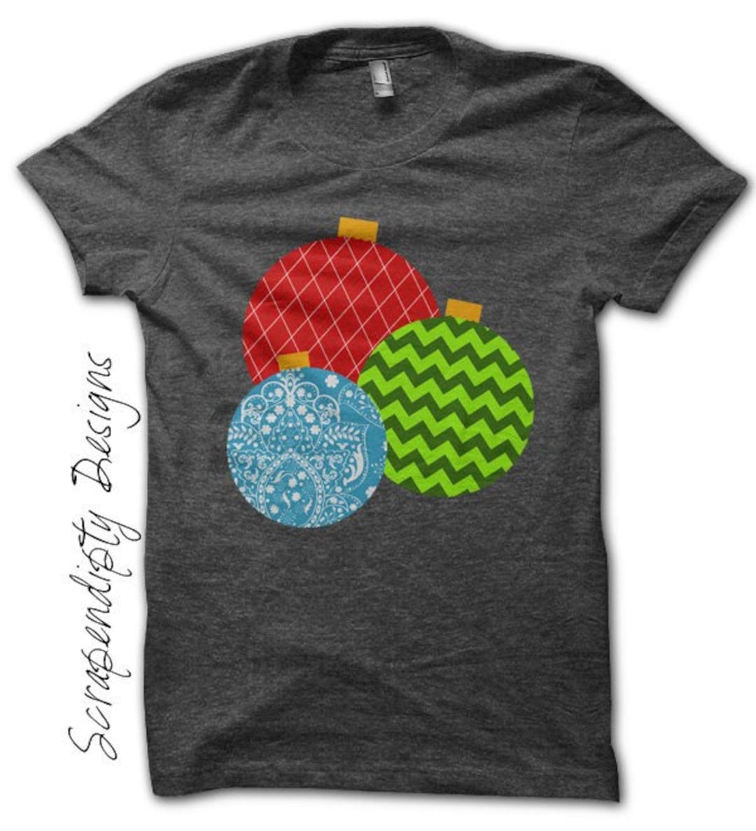 Digital File, Ornament Iron on Shirt, Christmas Iron on Transfer