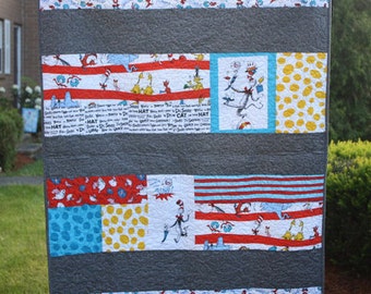 Baby Quilt Pattern - Baby Shower Quilt Template / Simple Quilt DIY / Nursey Quilt Design / PDF Blanket Pattern / Fabric Panel Pattern