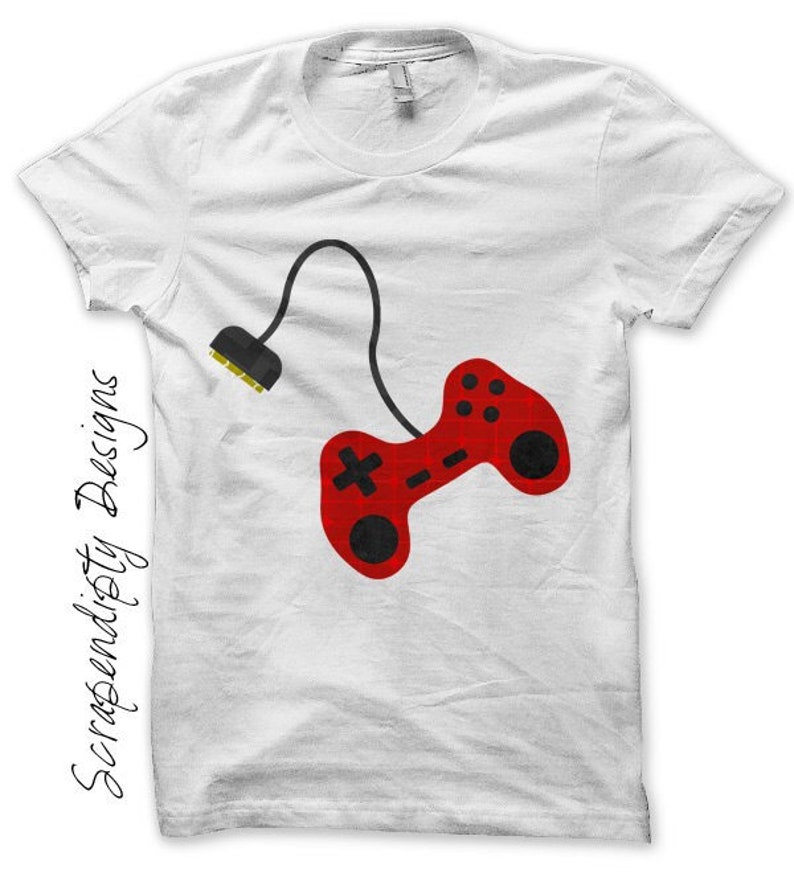 Digital file, Video Game Iron on Shirt, Controller Iron on Transfer, Kids Boys Clothing Tshirt, Video Game Shirt, Game Controller Print image 1