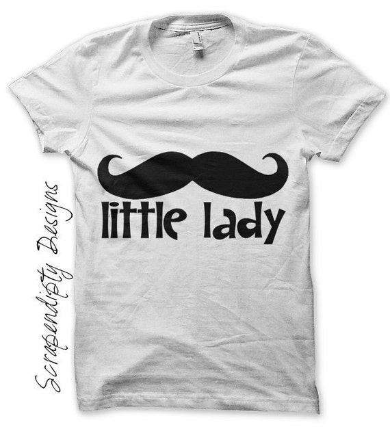 Little Lady Iron on Shirt PDF Mustache Iron on Transfer / Etsy