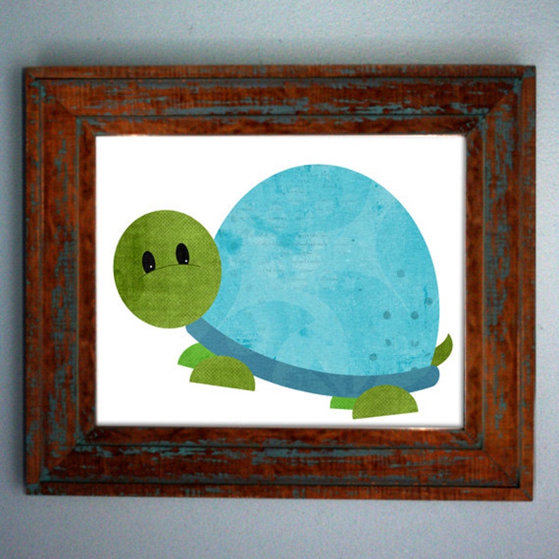 Blue Turtle Tshirt Boys Turtle Birthday Party Iron on Turtle Shirt Toddler Iron on Transfer Baby Shower Gift