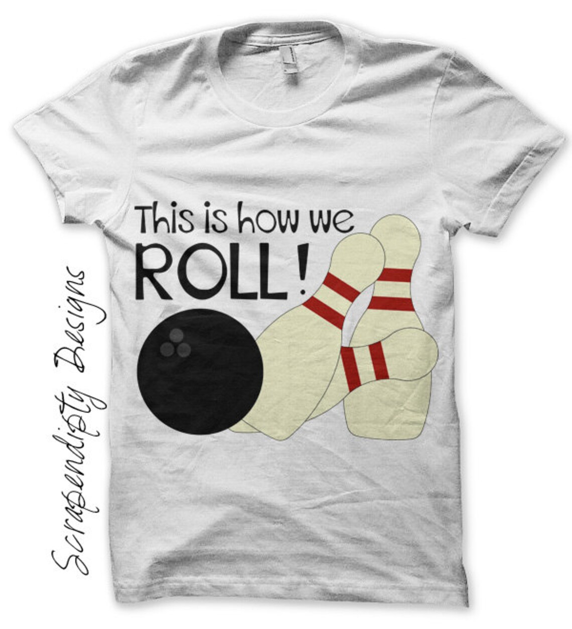 Bowling Iron on Shirt PDF Sports Iron on Transfer / Kids Etsy