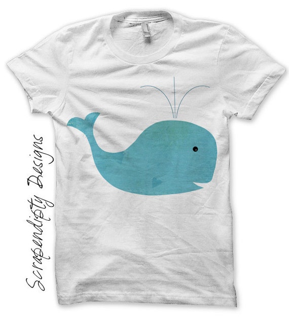 Ocean Iron on Shirt PDF Whale Iron on Transfer / Boys Whale Etsy