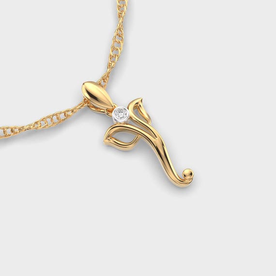 Ganesha Jewelry Sri Ganesh Diamonds And Jewellery 14K Yellow Gold Diamond Ganesha Pendant Minimal Hindu Jewelry