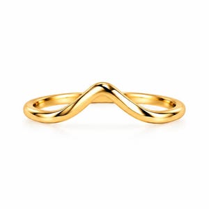 Minimalistische golfring, verguld, roségoud, zilver, alledaagse sieraden