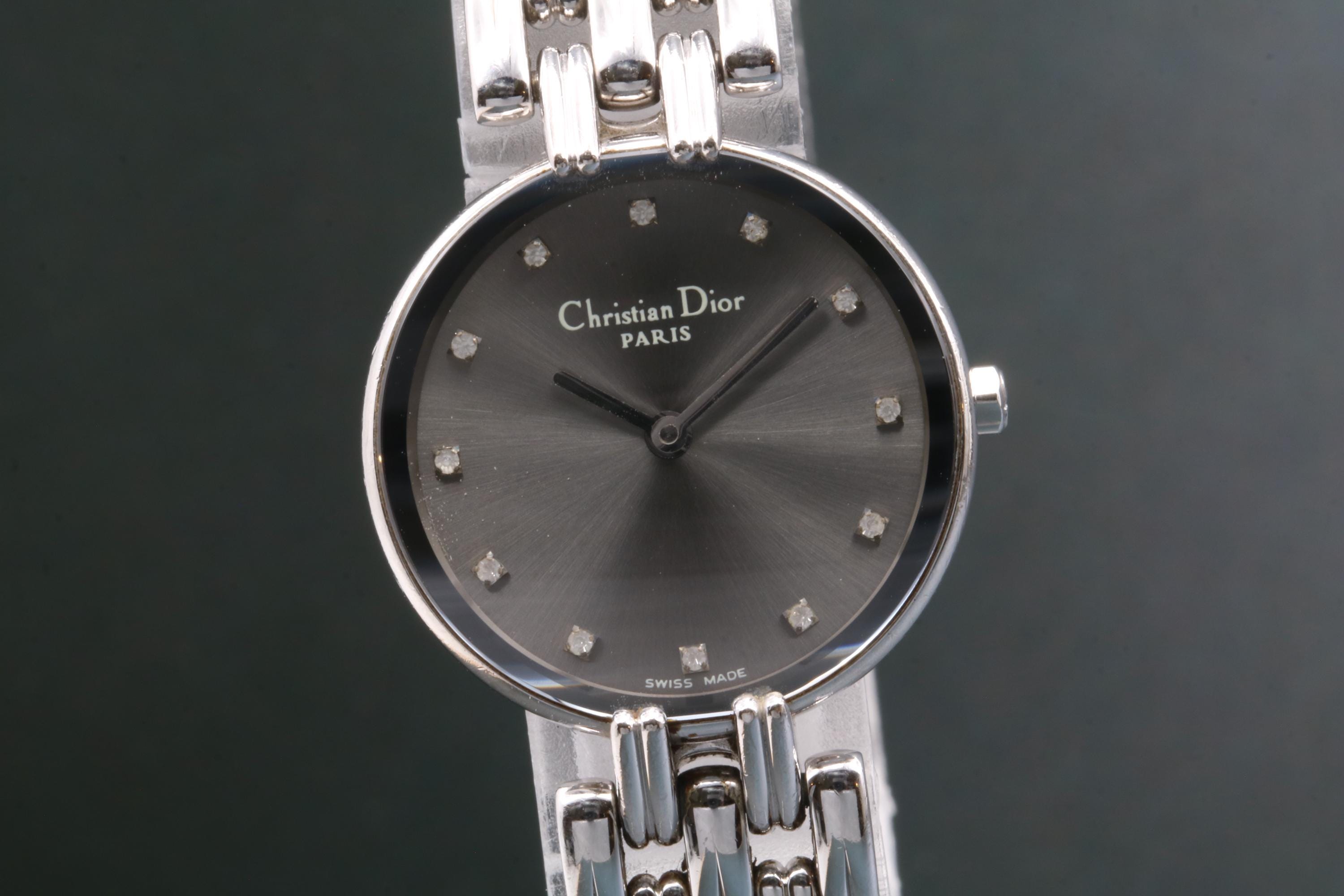 Dior Bagheera Watch 47 Black Silver Plated Christian Dior Bagheera Vintage – Brand Name Gossip main image 4