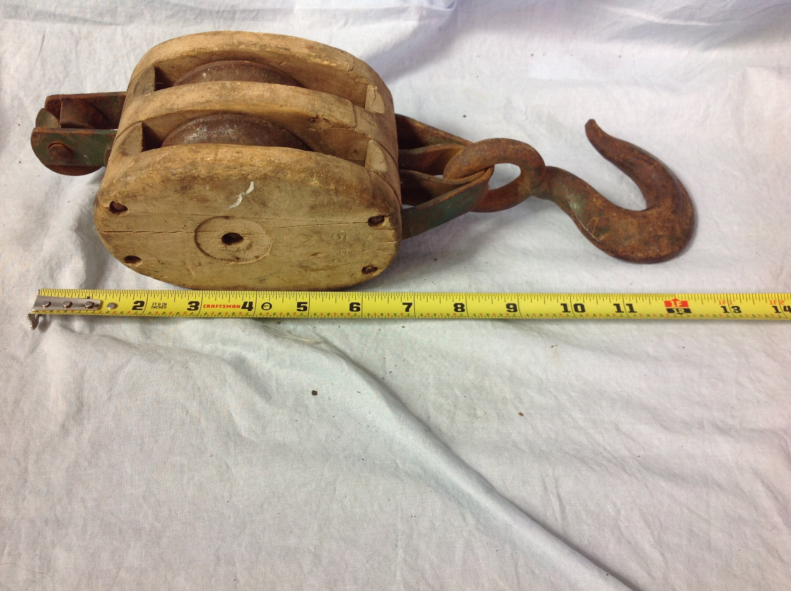Vintage Block & Tackle Pulley Boat Pulley Well Pulley Barn Etsy