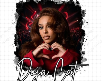 DOJA CAT PNG-Datei (Digital Download) bereit zum Drucken