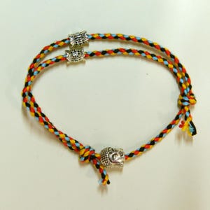 Tibetan Buddhist Handmade Lucky Woven Amulet Tibet Cord Rope Bracelets & Bangles For Women Men