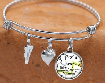 Barre Vt Map Etsy