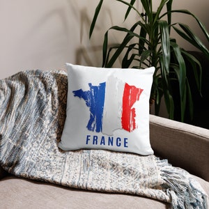 Pillow France Flag / European Country / French  / New House Gift / Decorator Pillows Home Decor / Includes Insert / Most Countries Available