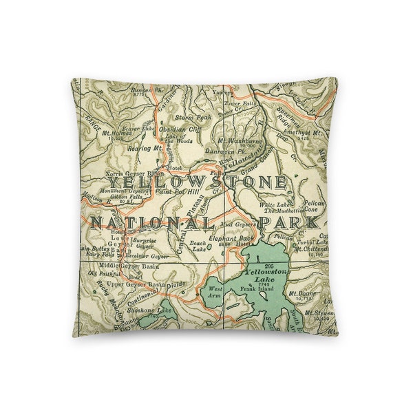 National Park Pillow Etsy