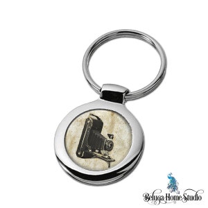 Keychain Vintage Camera Key Ring Fob