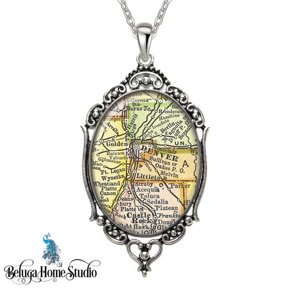 Vintage UK Map Pendants Vintage UK Map Pendants