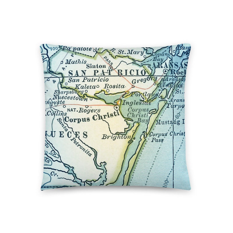 Embroidered Texas Cities Pillow Cover main image 1