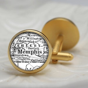 Map Cufflinks New Jersey Belleville Franklin Handmade Cuff Links USA City State Maps New Jersey Groomsmen Wedding Fathers Dad Men image 9