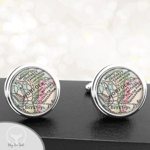 Custom Virginia Map Cufflinks / vintage Map Norfolk VA Cuff Links / State Virginia Gifts / Wedding Fathers Dads Men / Money, Tie Clips