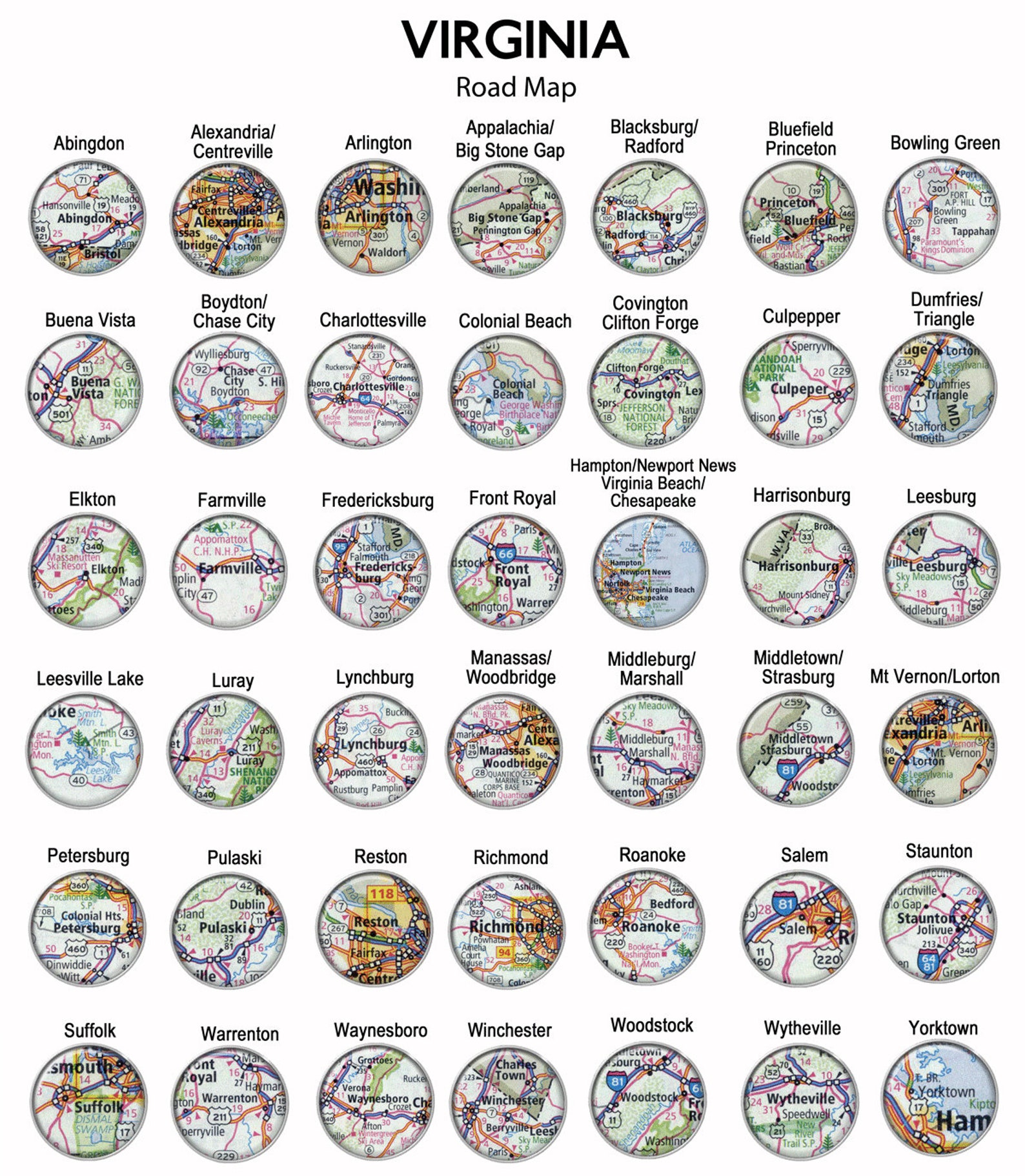 Virginia Map Earrings / Blacksburg VA / Stainless Steel Stud Etsy