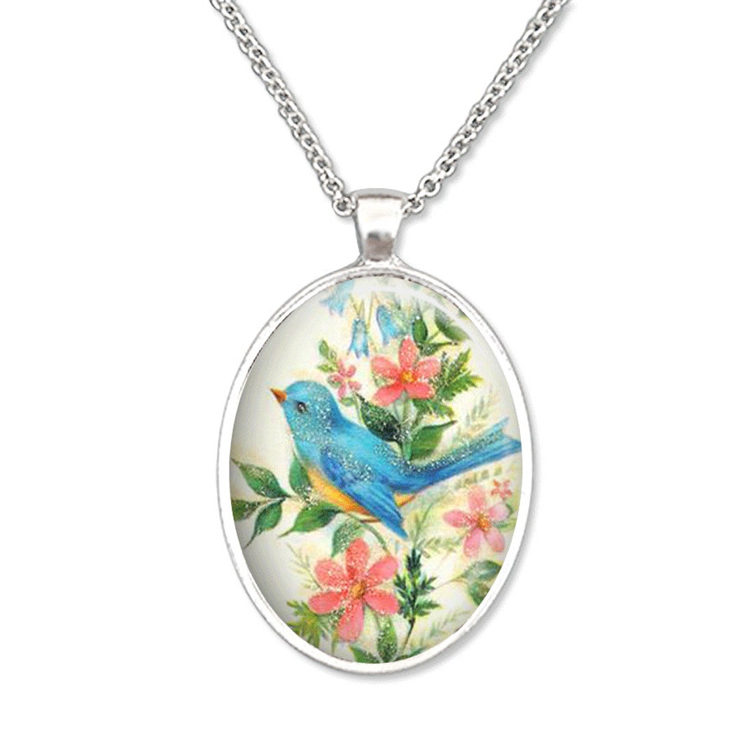 Bird and Blossom Pendant