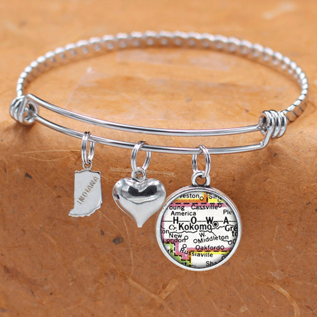 Bracciale Regolabile Cupimatch Con Mappa Del Mondo – In Acciaio Inox 316L, Catena Di Estensione 3,5 Cm, Confezione Regalo - 5