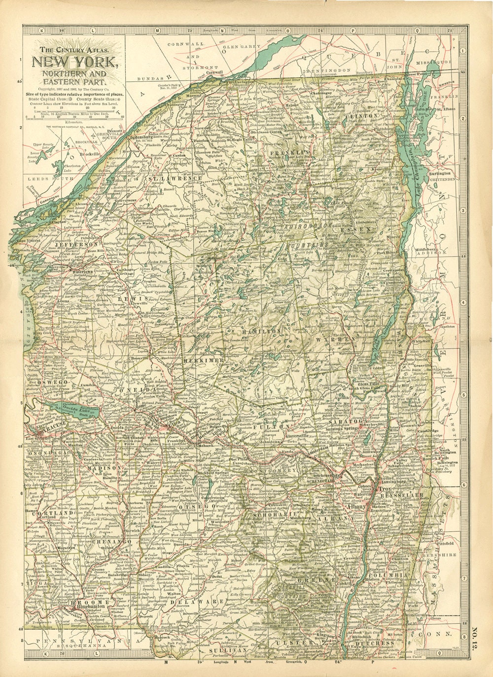 Sayville Long Island NY / Antique Map Keychain State New York Etsy