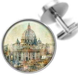 Cufflinks The Vatican Old World Rome Cuff Links for Grooms Groomsmen Dads Fathers Men