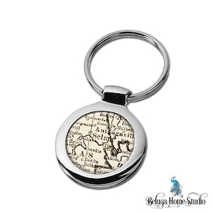 Carte : Keychain Selma Alabama porte-clés Fob