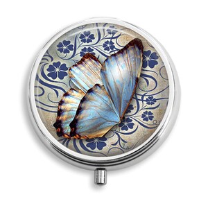 Pill Box Pill Case Pretty Butterfly Holder Pill Container Trinket Box Vitamin Holder Medicine Box