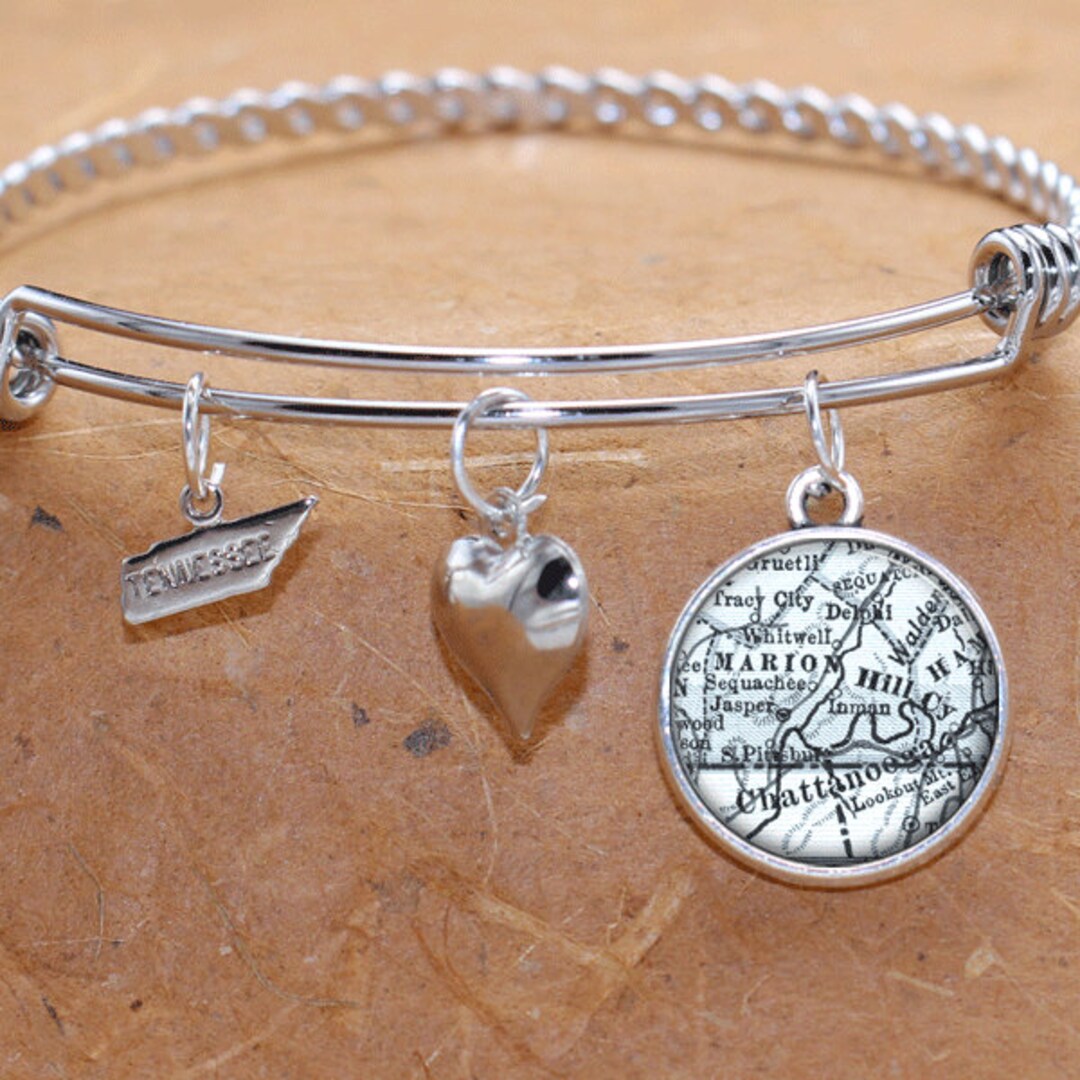 White Tennessee Script Tassel Bracelet main image 1