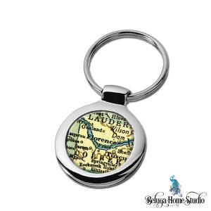 Karte Keychain Florenz Alabama Schlüsselanhänger Schlüsselanhänger