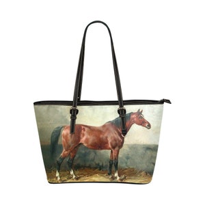 Bolso tote de cuero personalizado, caballo marrón vintage, bolso de hombro, bolso de trabajo, bolso, moda, regalos de dama de honor, monedero, cuero de PU