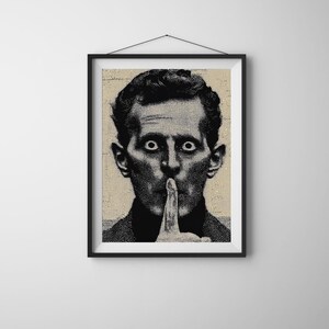 Retrato de Ludwig Wittgenstein, póster artístico de filósofo, decoración de teoría del lenguaje, Dark Academia, descarga digital, don intelectual