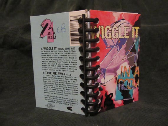 2 In A Room Wiggle It Cassette Single Mini Notebook
