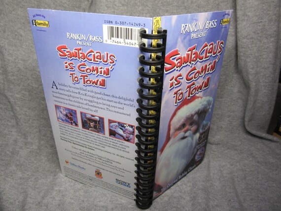 Santa Claus Is Comin To Town Vhs Box Notebook