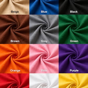 Tecido liso multicolorido para costura, confecção de roupas, projetos de artesanato, algodão macio, patchwork, vestuário, estofamento, vendido por metro.