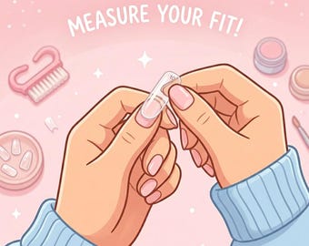 Press On Nail Sizing Kit, Clear Nail Tips Size Finder, Custom Fake Nails Guide