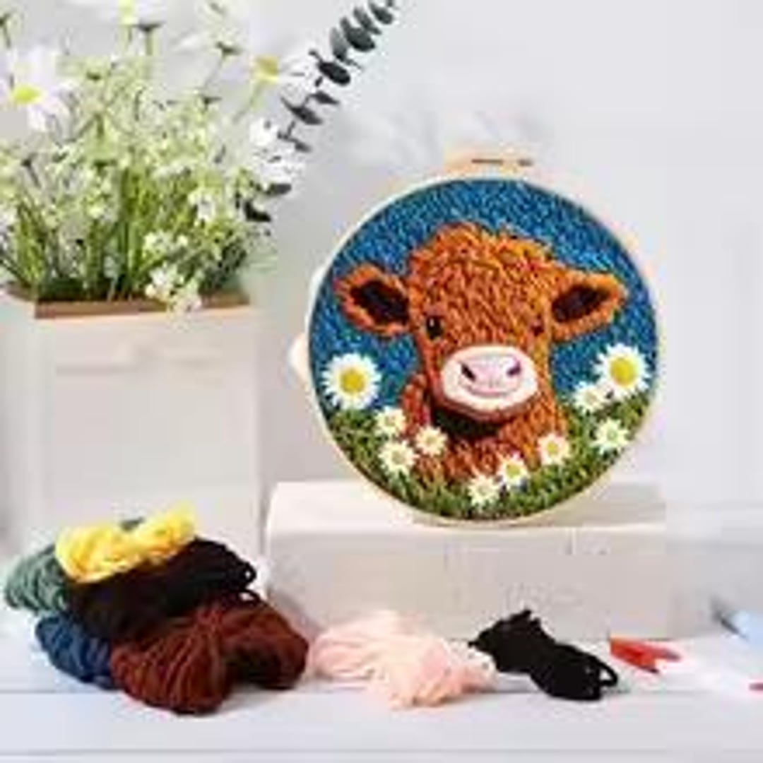 DIY Punch Needle Kits Cute Animal Easy for Beginners Punch Needle ...