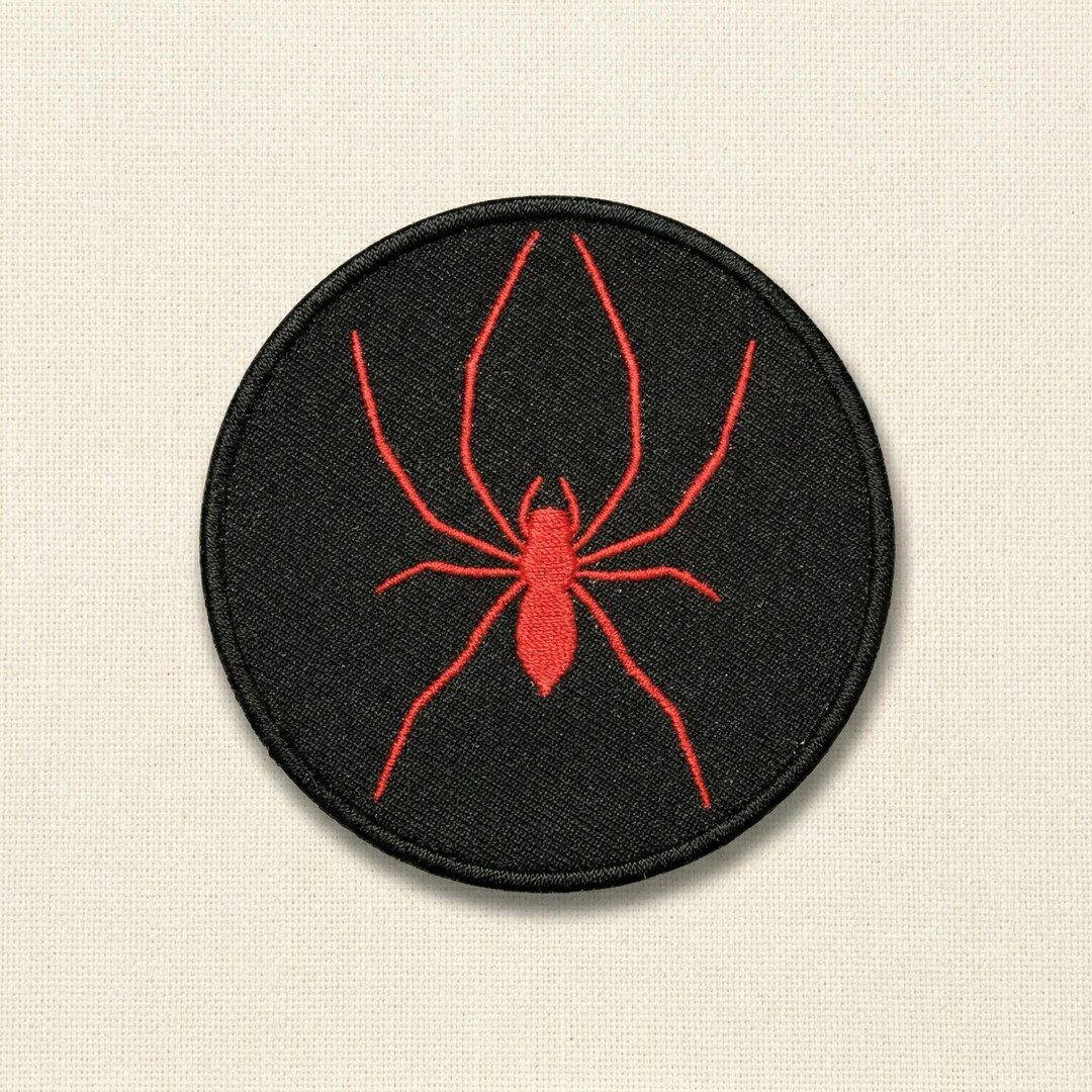 Spider Jacket Patch Red Spider Embroidered Patch – Gothic Insect Iron On/sew on Jacket ...